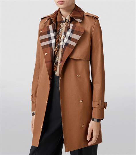 burberry archive-print lined gabardine trench coat|burberry gabardine vintage check.